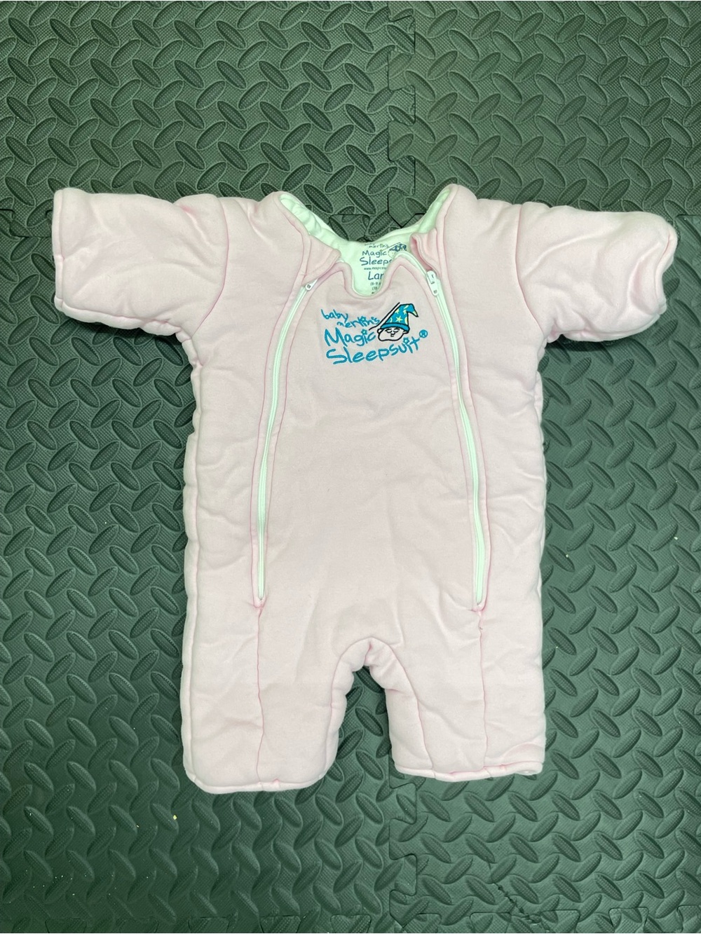 Baby Merlin's Magic Sleepsuit Pink Size Large 6-9 Months 18-21 lbs Clean